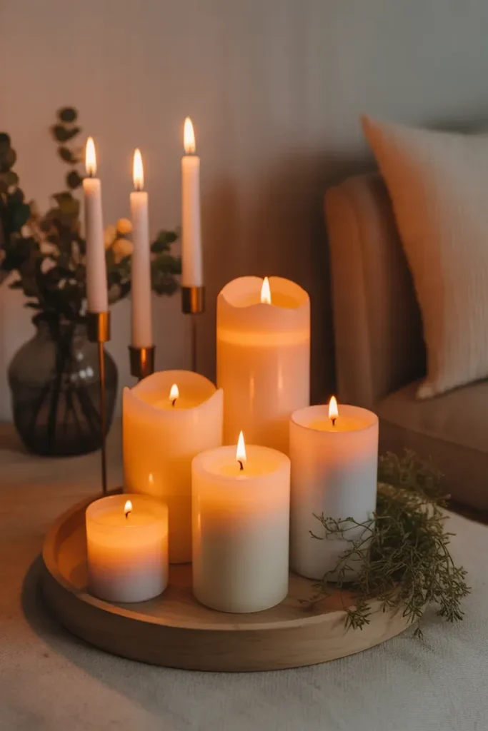 Warm Candle Clusters