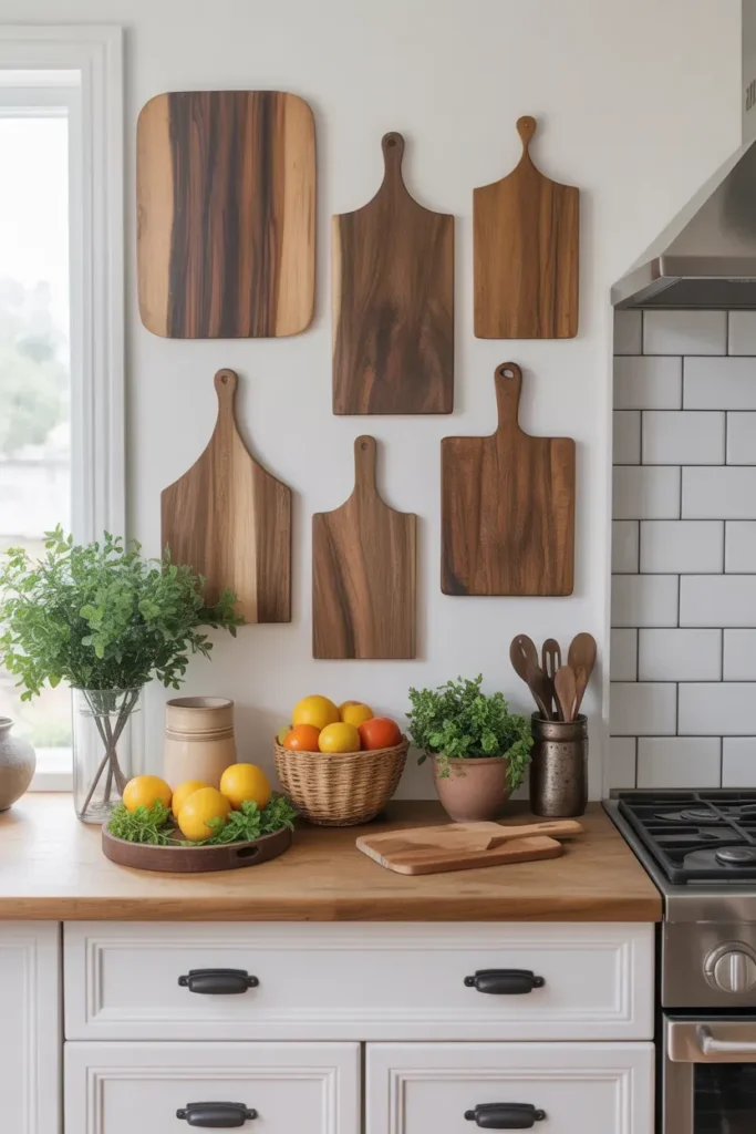 Wooden Cutting Boards Display