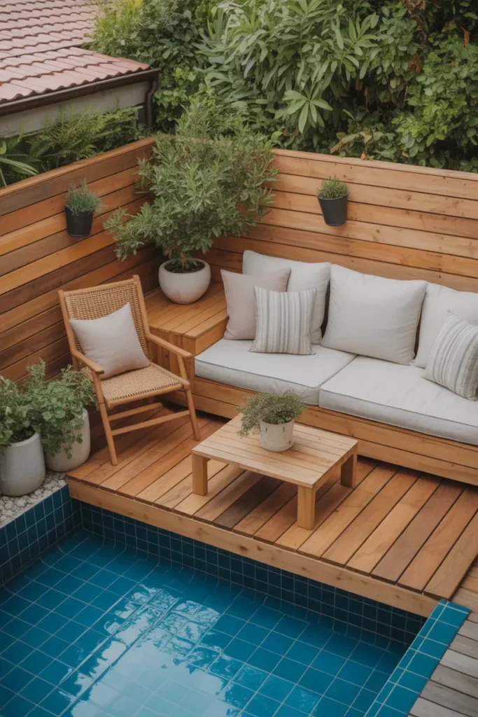 Wooden Deck Corner