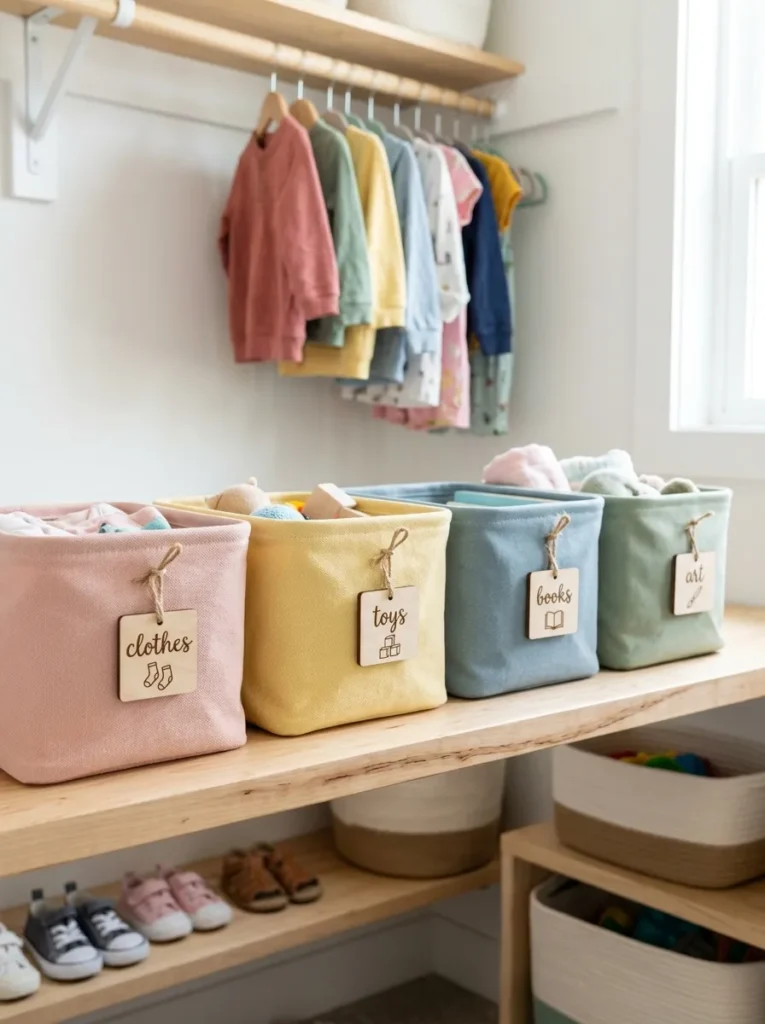 Kids Closet Storage Ideas
