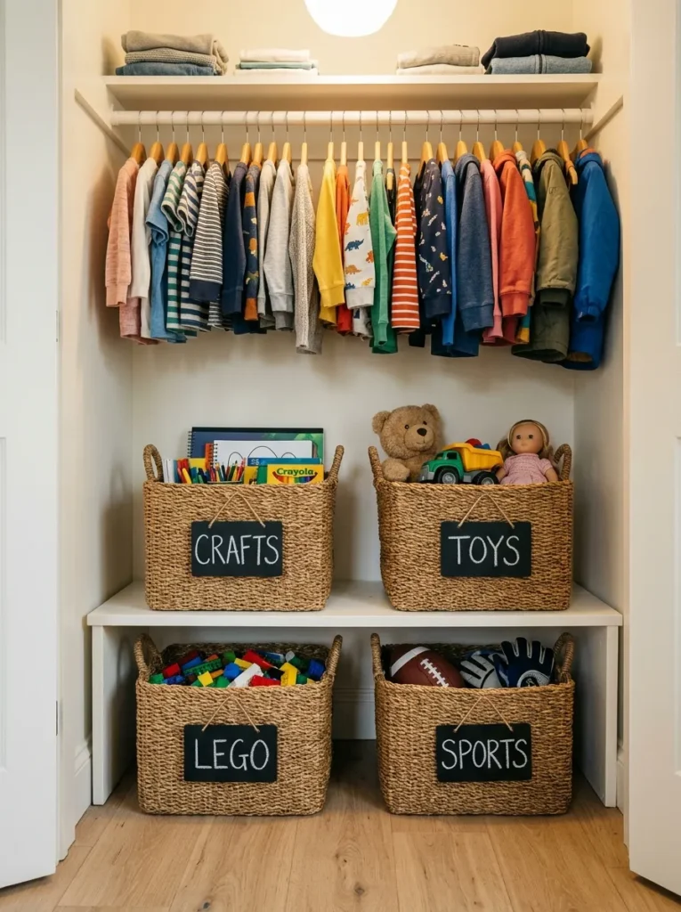 Kids Closet Storage Ideas