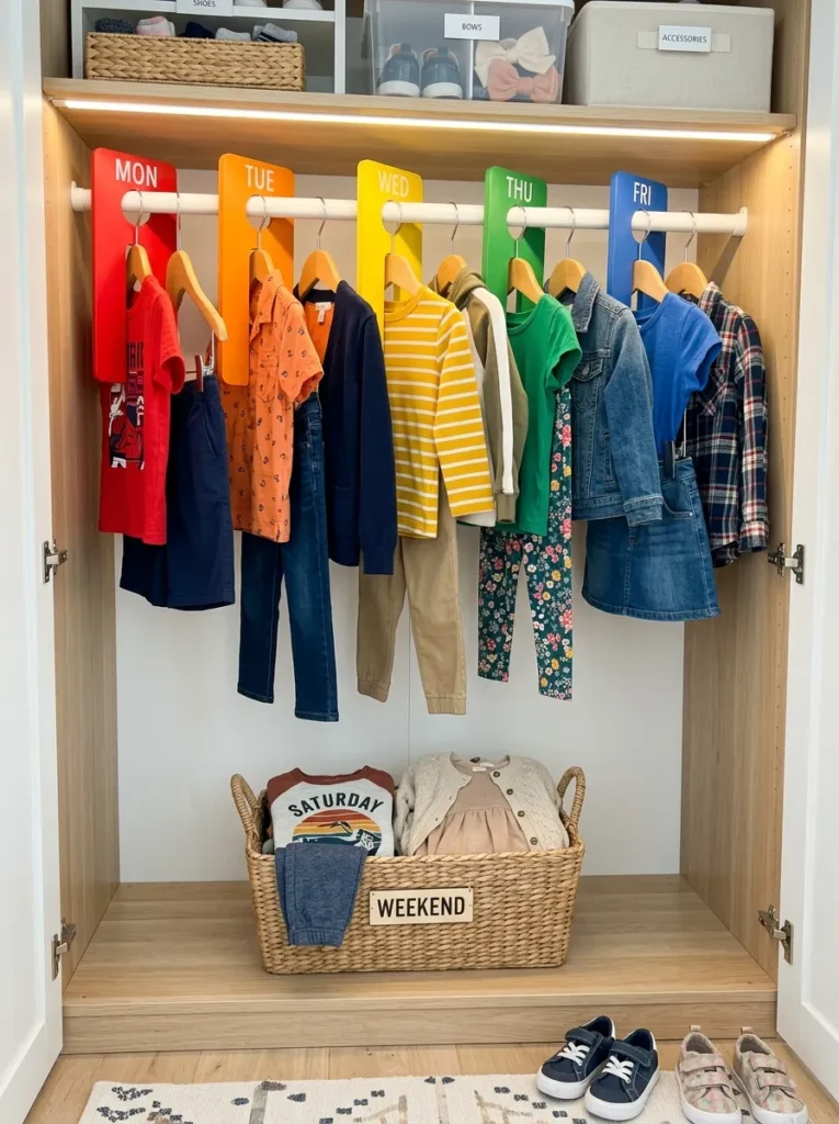 Kids Closet Storage Ideas