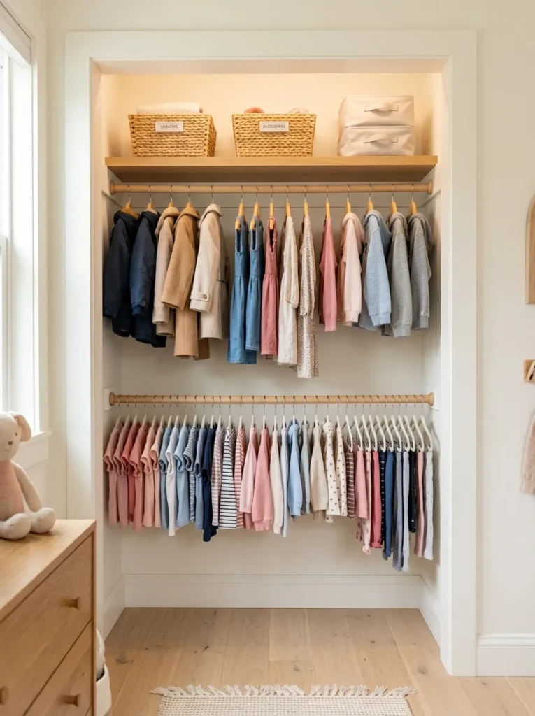 Kids Closet Organization
