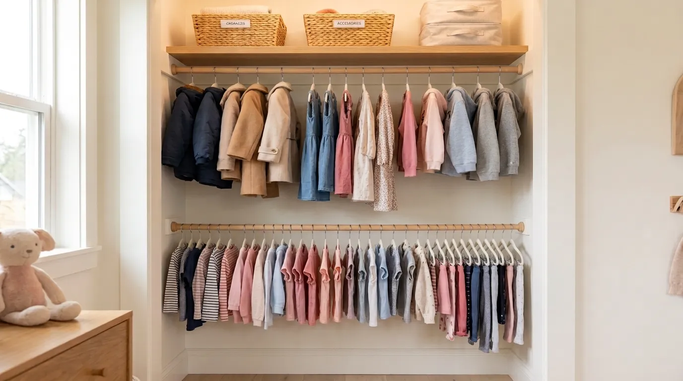 Kids Closet Organization