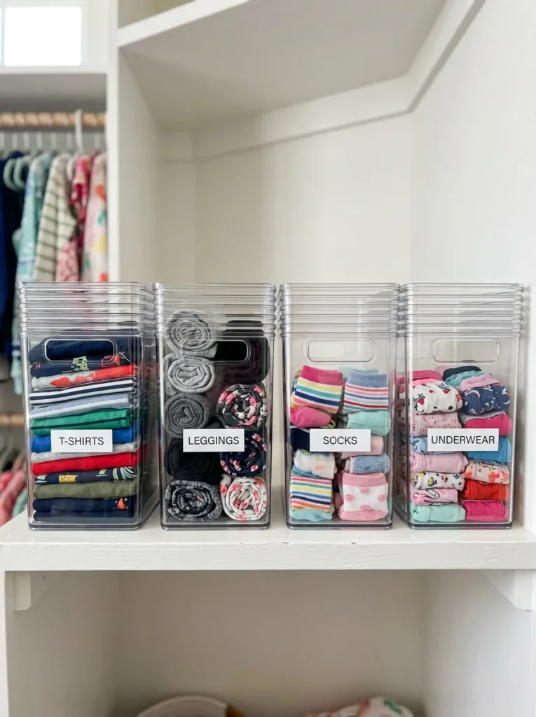 Kids Closet Organization