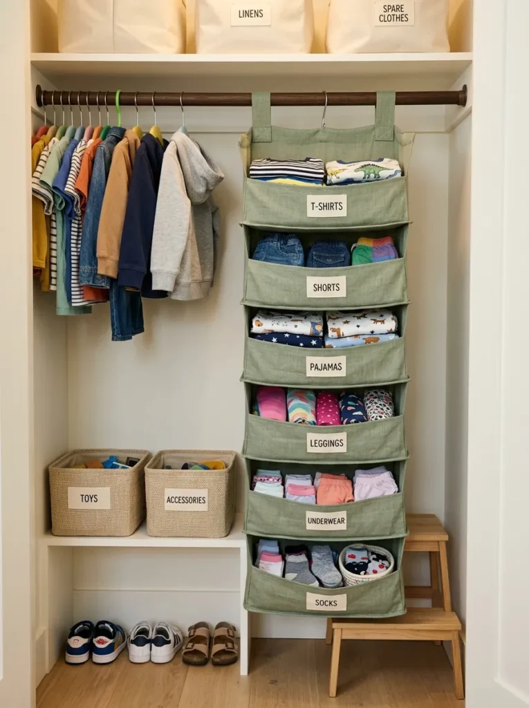 Kids Closet Storage Ideas