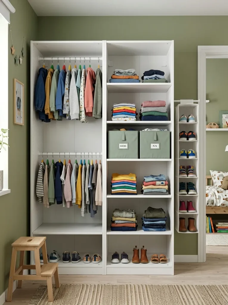 Kids Closet Storage Ideas