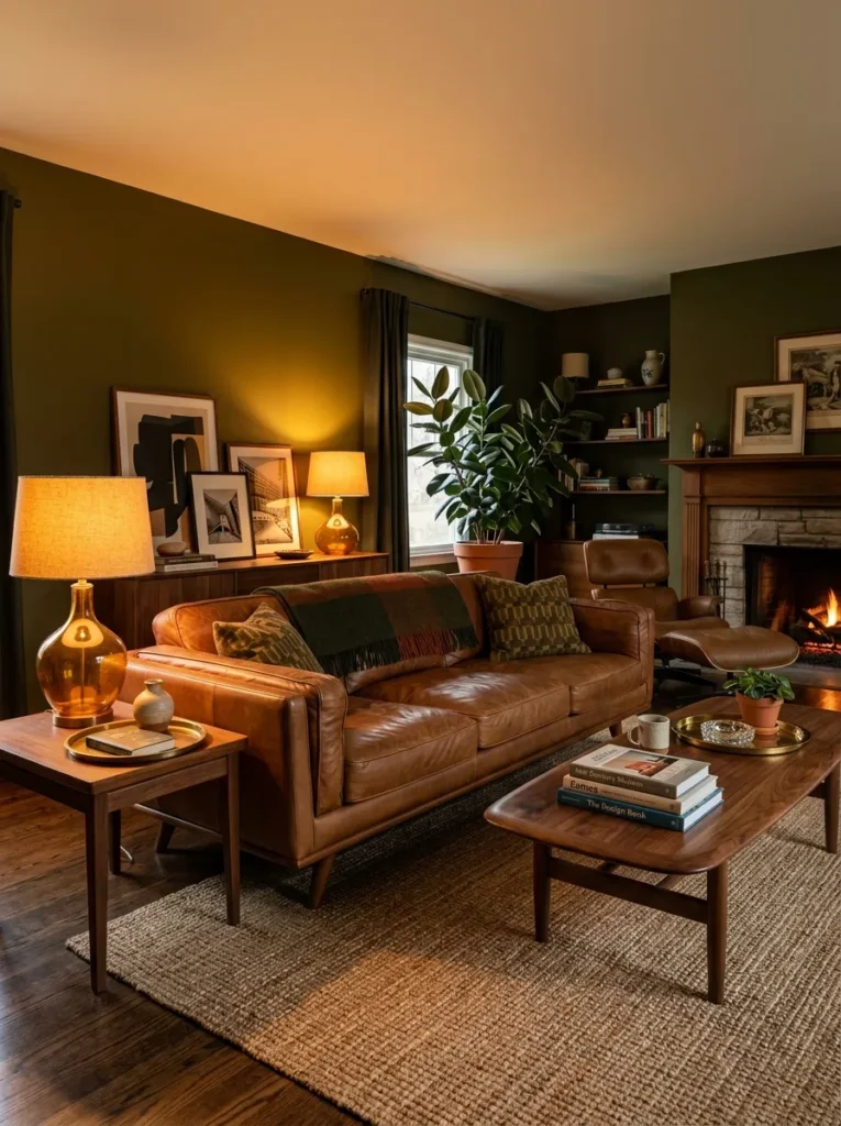 Green Living Room Designs