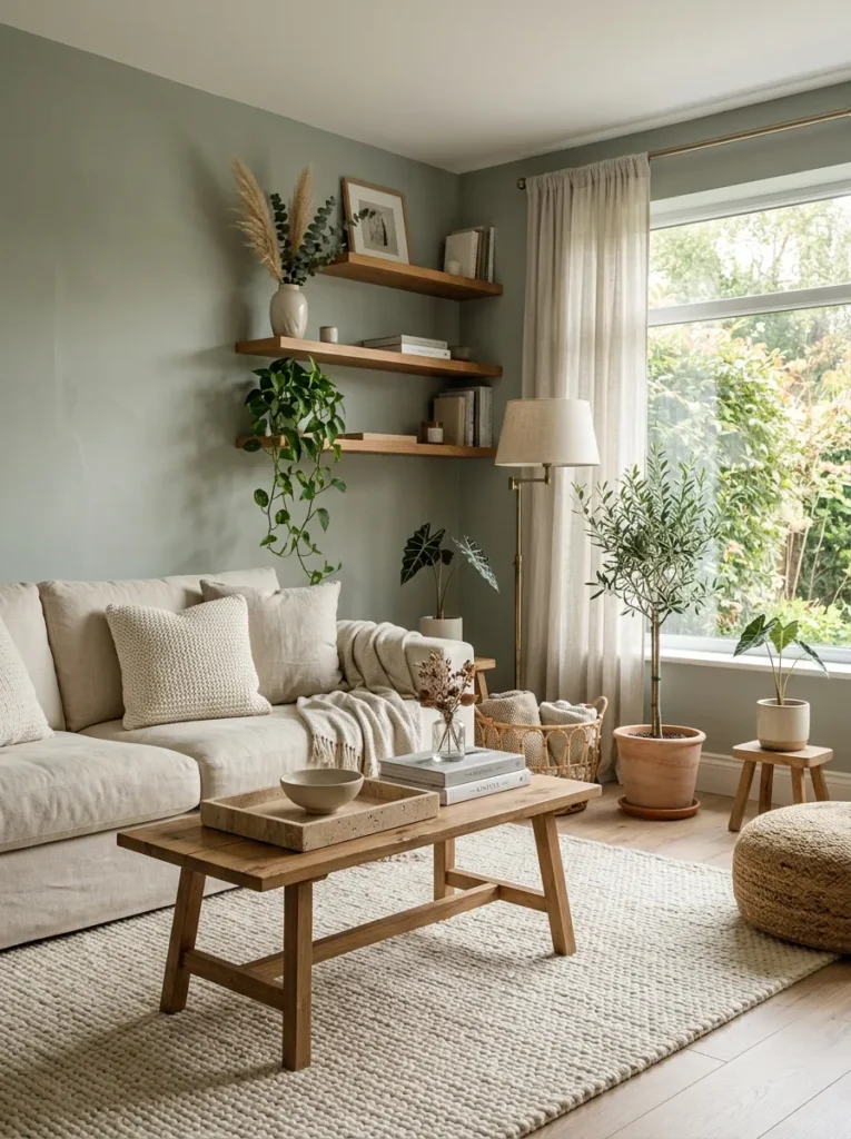 Green Living Room Designs