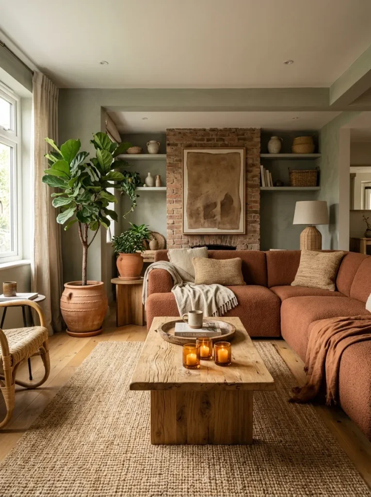 Green Living Room Designs