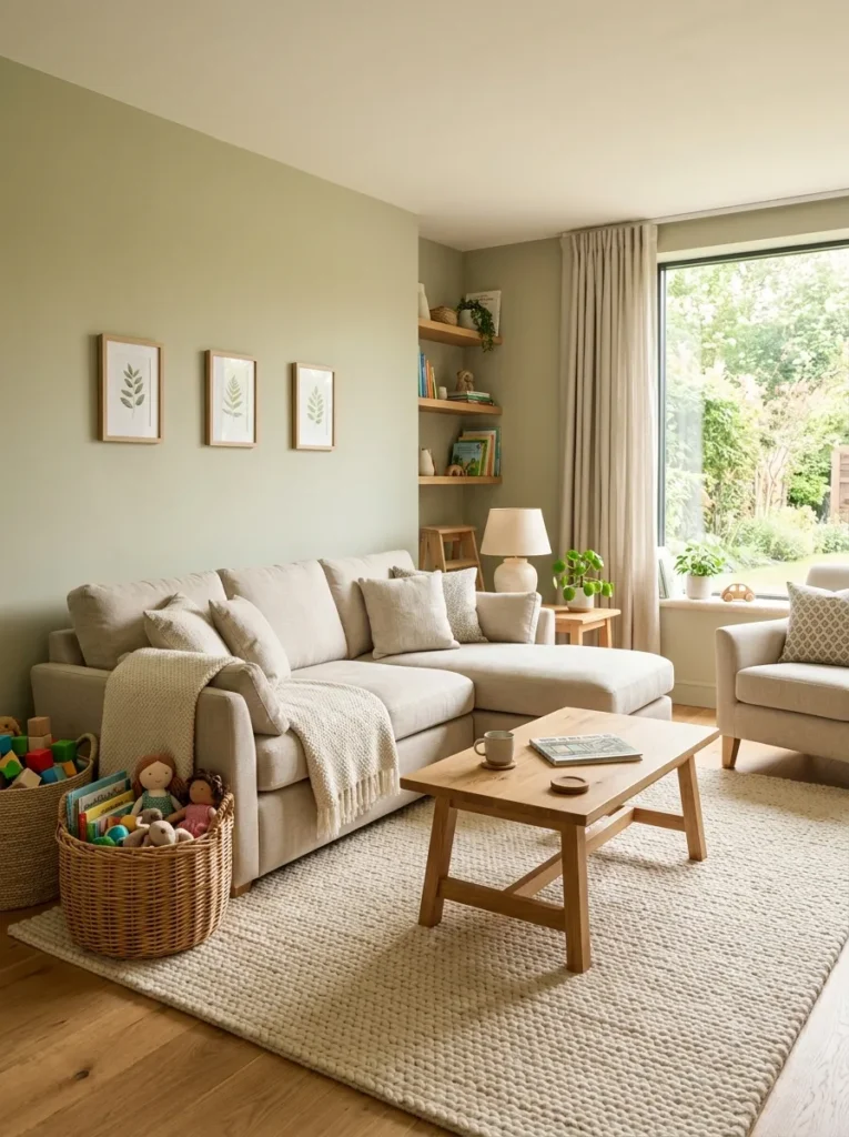 Green Living Room Designs