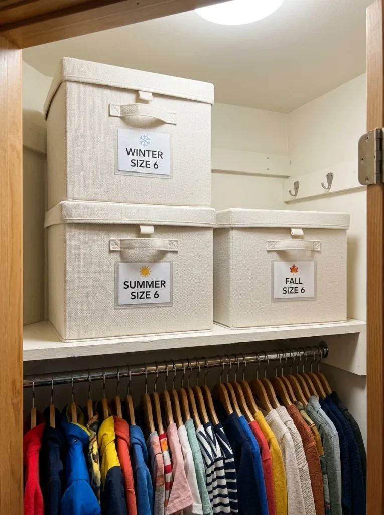 Kids Closet Organization