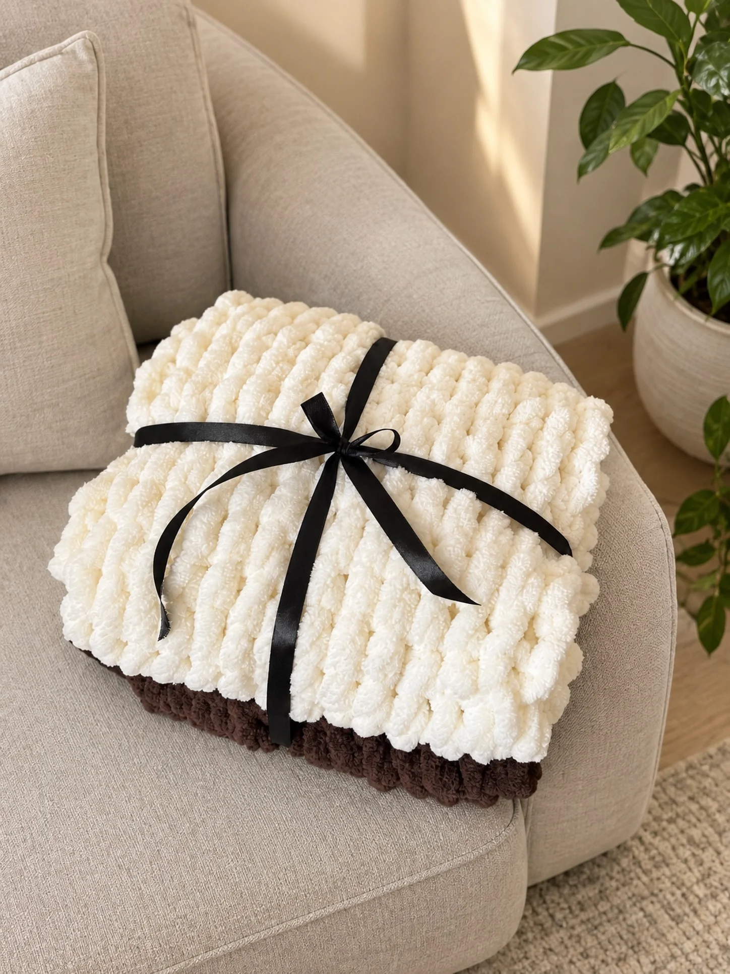Knitted Cozy Winter Scarf