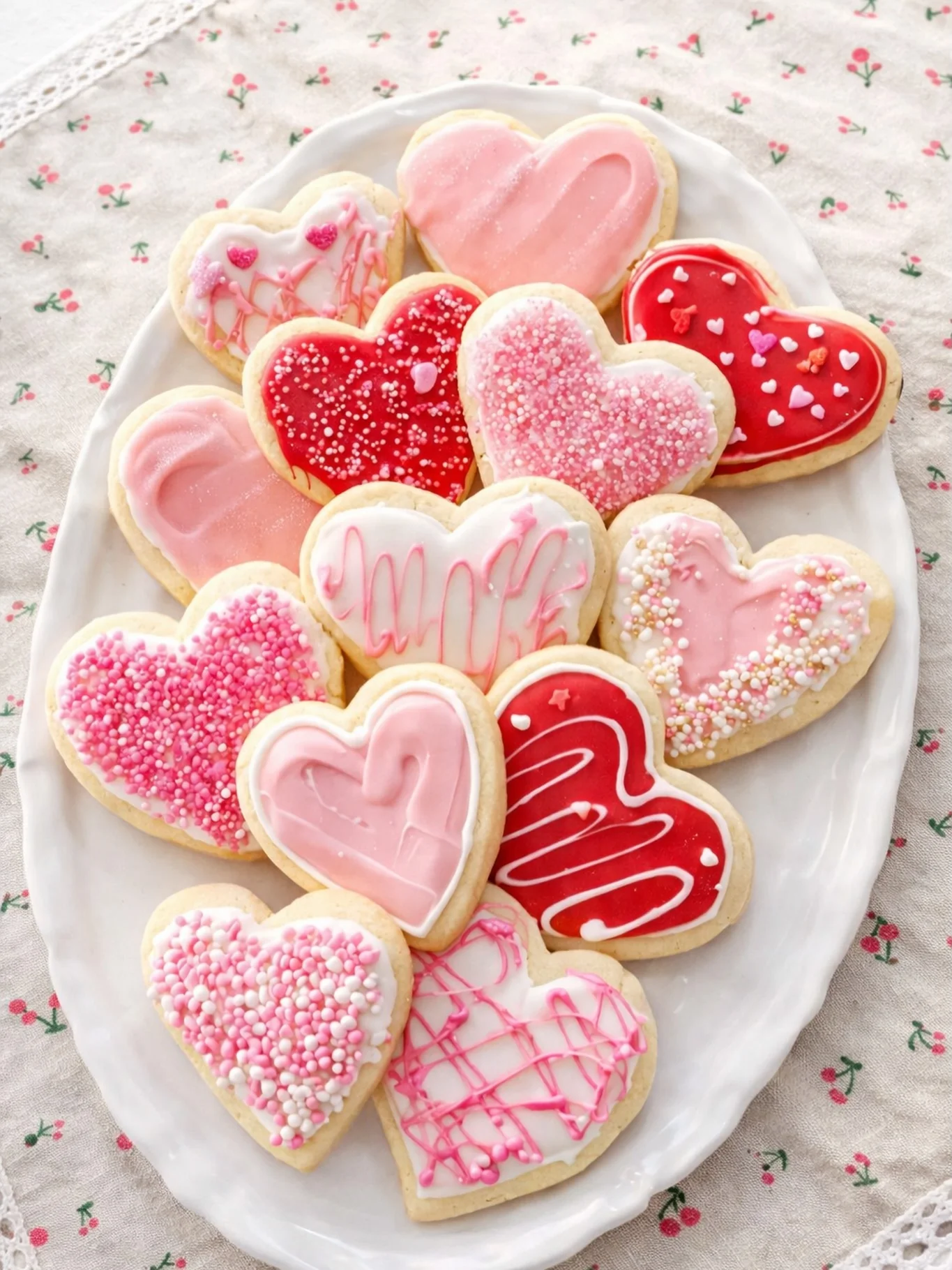 Baked Heart Shaped Cookies