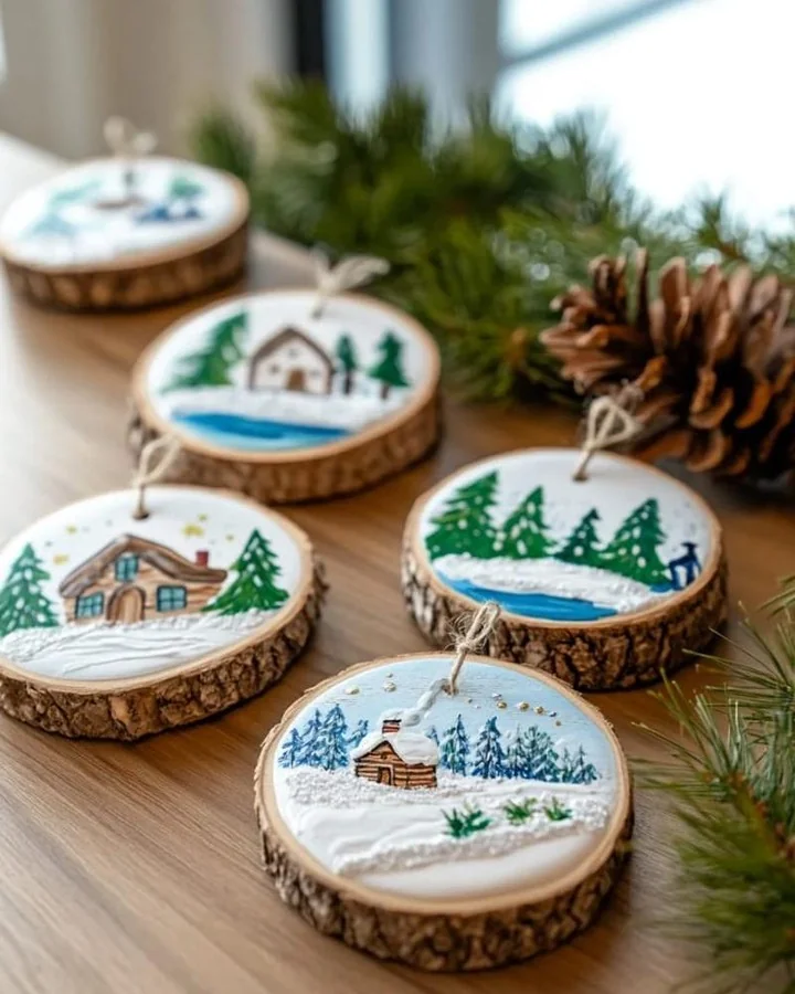 Wood Slice Ornaments