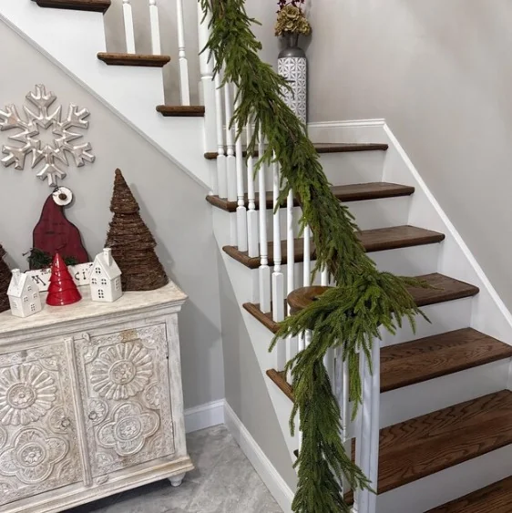 Evergreen Stair Garland