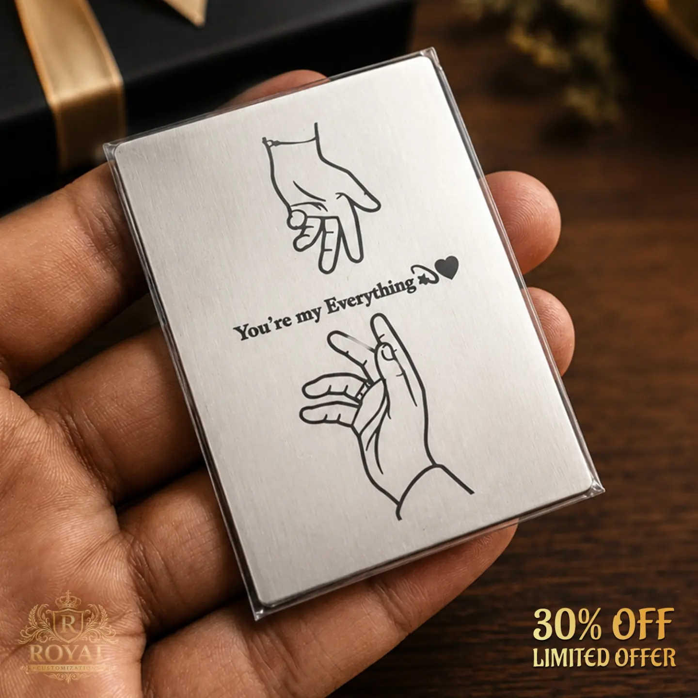 Stamped Metal Wallet Card