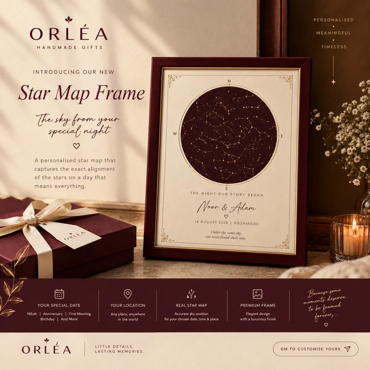 Personalized Star Map Print